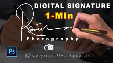 How to Create A Digital Signature in Photoshop .